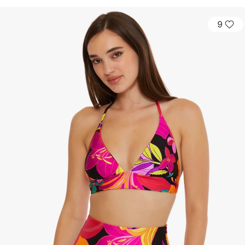 Trina Turk
Women's Solar Floral Reversible Halter Bikini Top